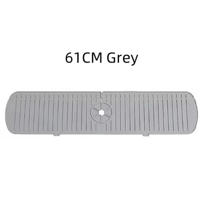 Silicone Drain Mat, Kitchen Faucet Sink Splash Guard,  Sink Draining Pad Behind Faucet,For Kitchen & Bathroom Countertop Protect