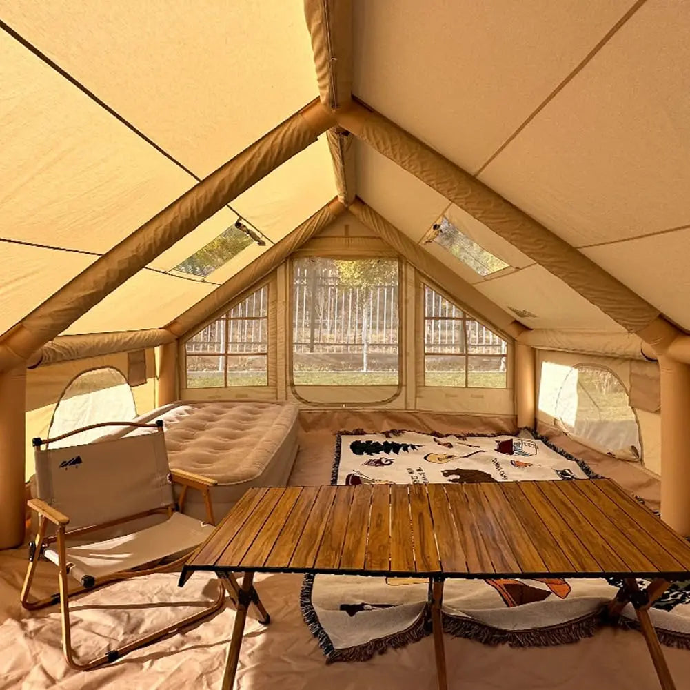 Inflatable Tent for Camping, Easy Setup Waterproof Windproof Outdoor Self-Supporting blow up tent Air Tent for Family