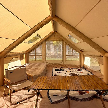 Inflatable Tent for Camping, Easy Setup Waterproof Windproof Outdoor Self-Supporting blow up tent Air Tent for Family