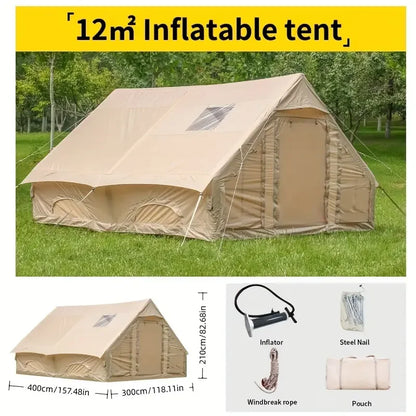 Inflatable Tent for Camping, Easy Setup Waterproof Windproof Outdoor Self-Supporting blow up tent Air Tent for Family