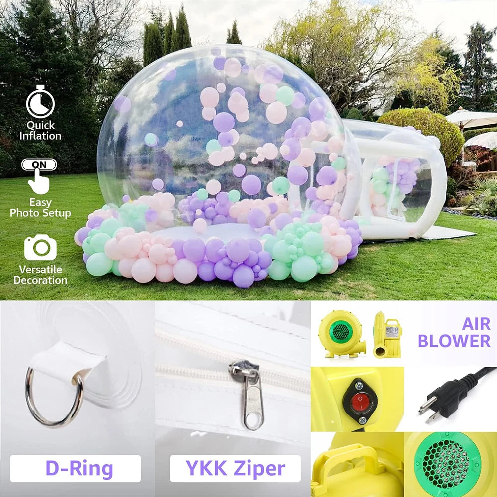 Inflatable Bubble Dome House Clear Tent With Blower