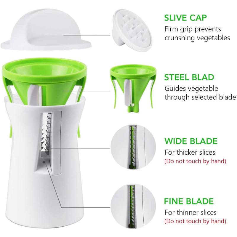 Heavy Duty Spiralizer Vegetable Slicer Zucchini Pasta Maker