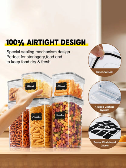 24pcs Sealed food storage containers - organizing various items