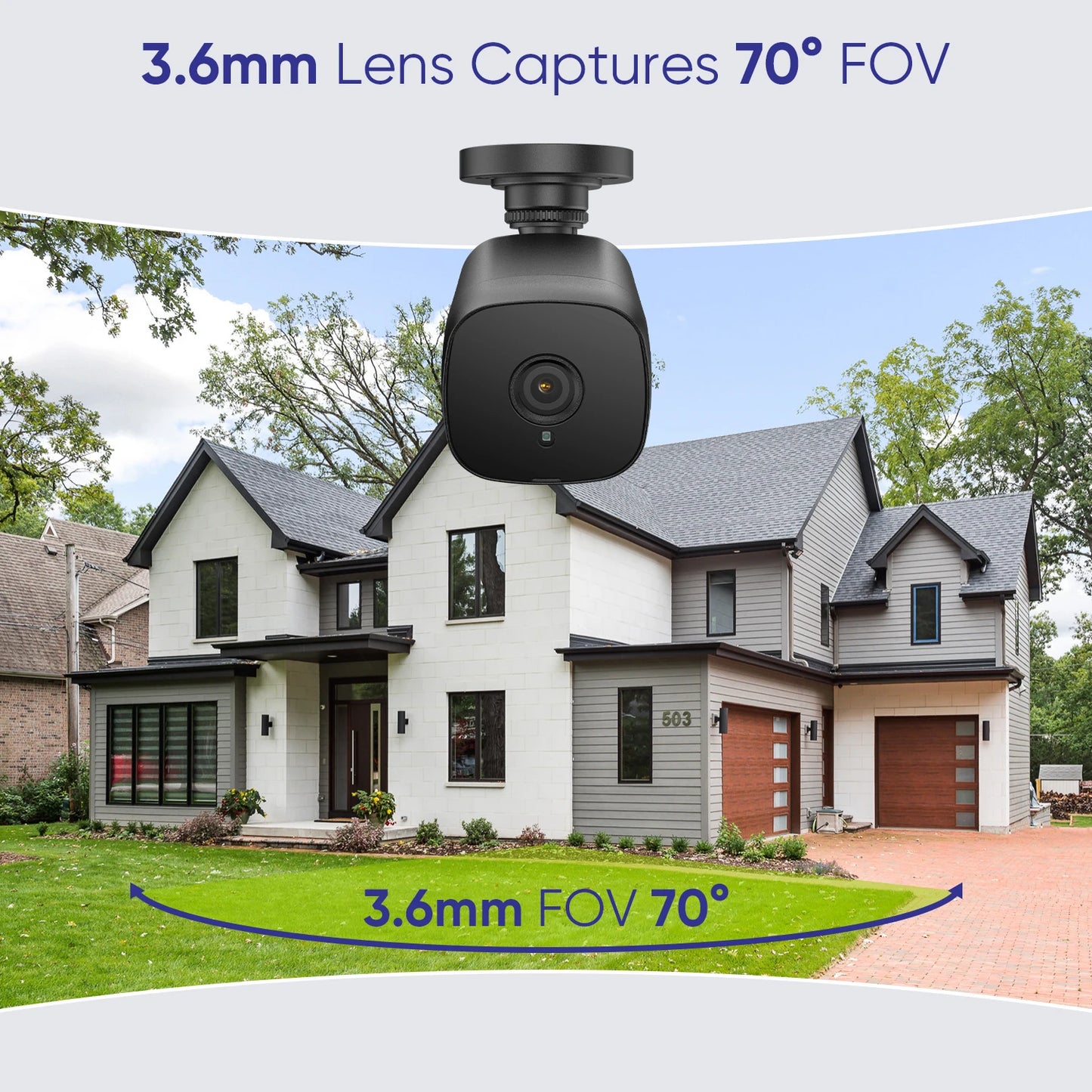SANNCE 8CH 5MP DVR CCTV Surveillance System Kit Outdoor