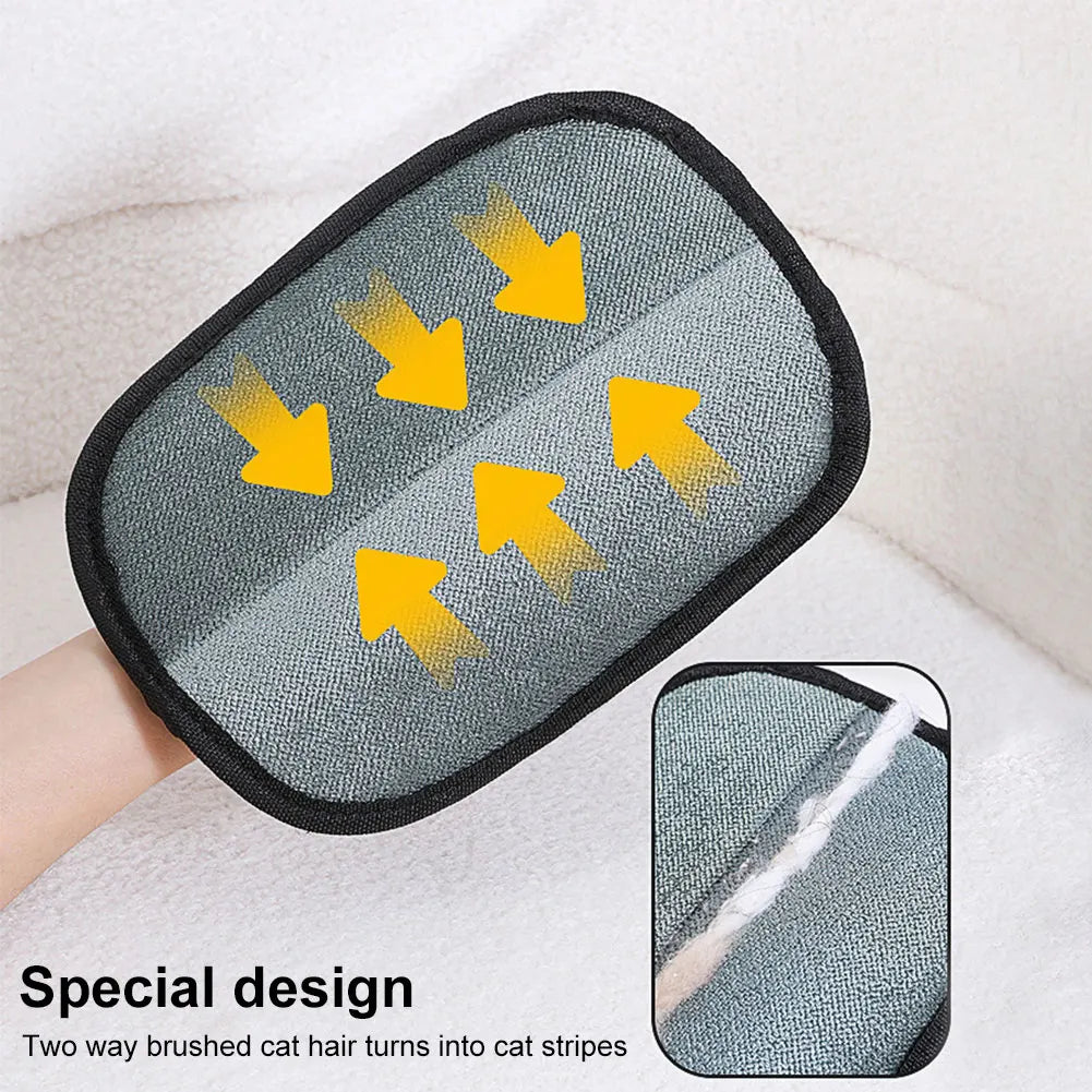 Pet Hair Removal Glove Grooming Mitt For Cats And Dogs