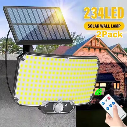 234 LED Solar Security Light With 3 Lighting Modes