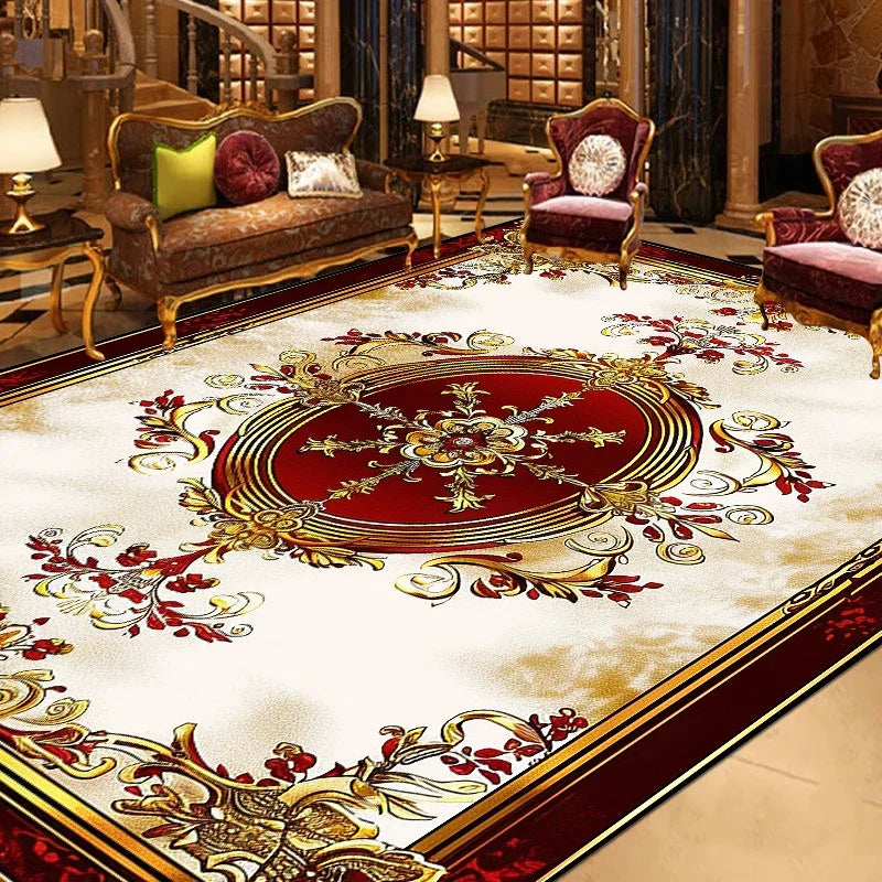 Gorgeous Retro European Carpet Living Room Large Area Decoration Sofa Area Rugs for Bedroom Cloakroom Non-slip Floor Mats Ковер